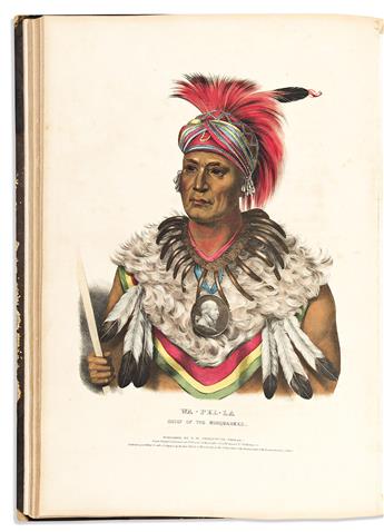 (NATIVE AMERICANS.) Thomas McKenney and James Hall. History of the Indian Tribes of North America.